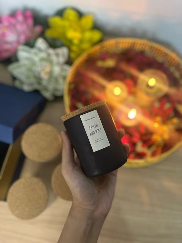 Brew & Glow – Café Coffee Soy Wax Candle - Image 1