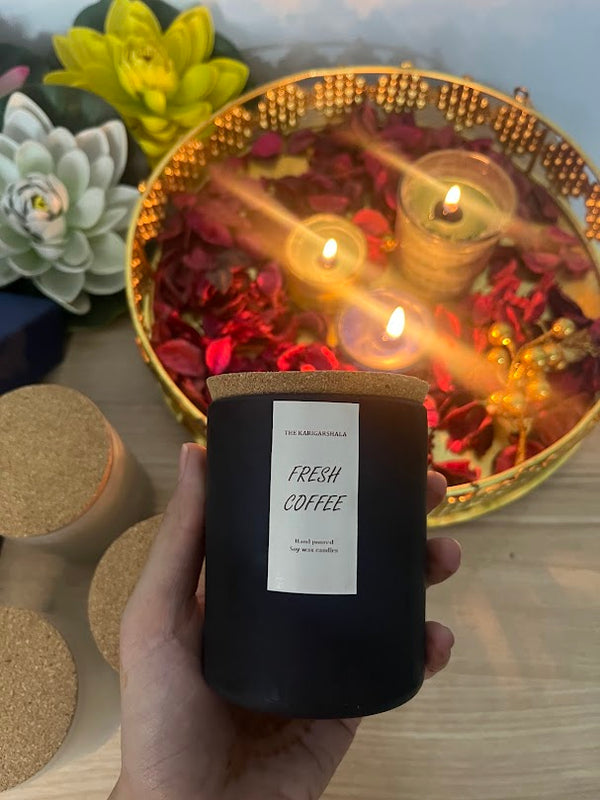 Brew & Glow – Café Coffee Soy Wax Candle - Image 2