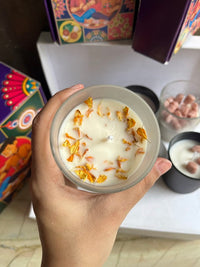 Sunflower Petal Candle | Hand Poured Soy Wax Candle - Image 2