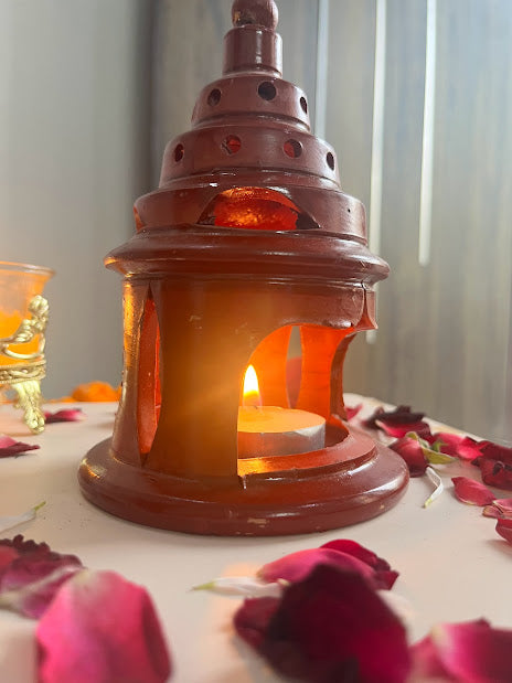 Earthen Elegance Lantern - Image 1